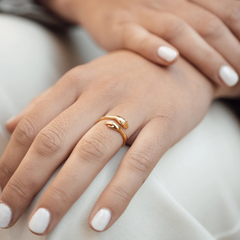 Adjustable Hug Ring – Minimalist Stackable Love Band