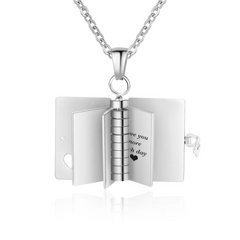 Custom Book Name/Text Necklace