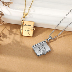 Custom Book Name/Text Necklace
