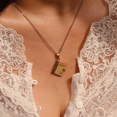 Custom Book Name/Text Necklace