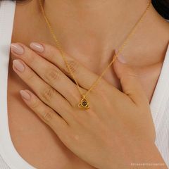 Custom Heart Photo Projection Necklace