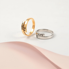 Custom Wrap Around Name Ring – Engraved Stackable Band for Her