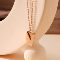 Envelope Hidden Message Necklace