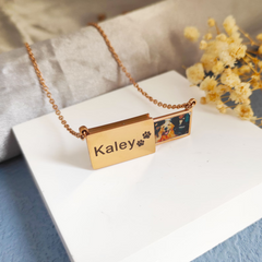 Personalized Hidden Message Photo Necklace