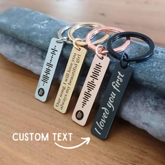 Personalized Spotify Code Keyring – Custom Music Engraved Keychain