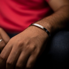 Personalized Sterling Silver Name Bangle – Custom Punjabi Kada