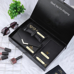 Personalized Leather Essentials Gift Set for Her