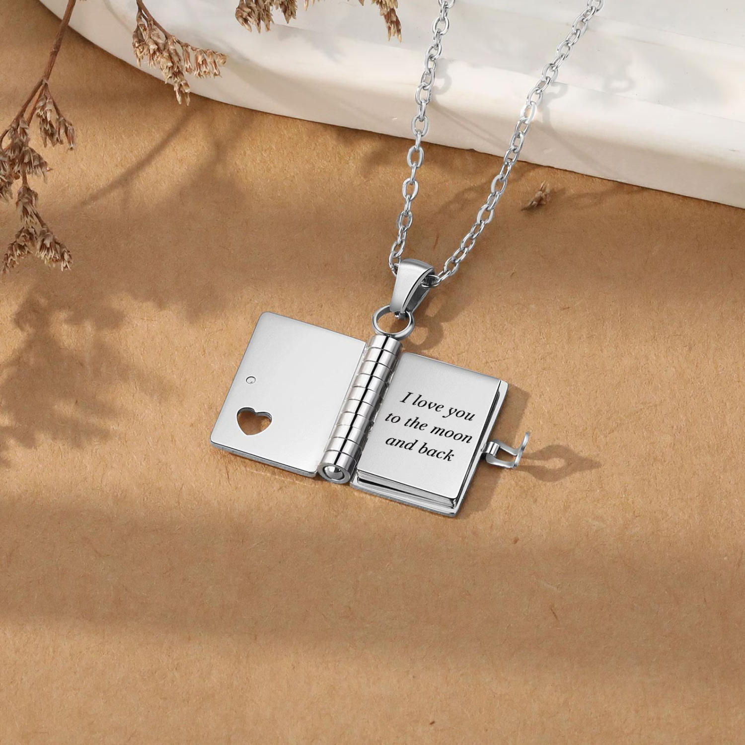 Custom Book Name/Text Necklace