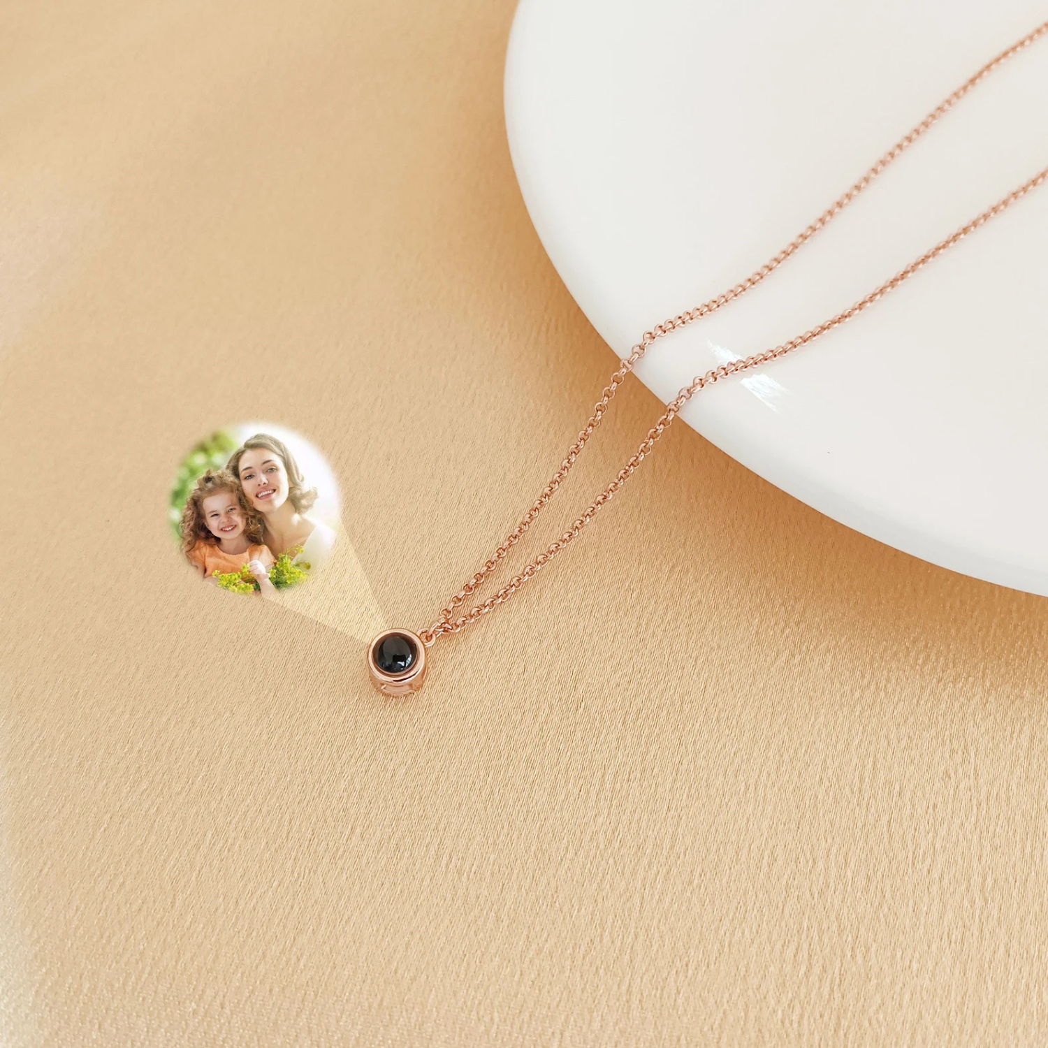 Custom Photo Projection Necklace