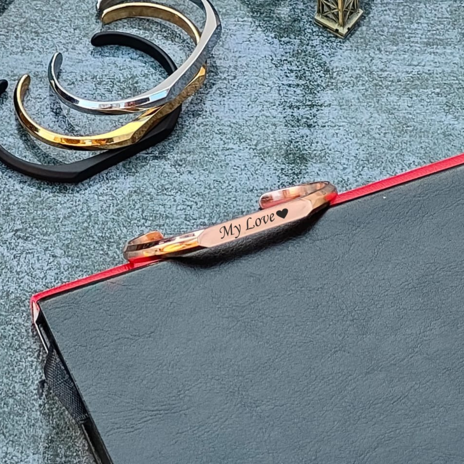 Diamond Cut Custom Name Kada – Bold & Elegant Wristwear