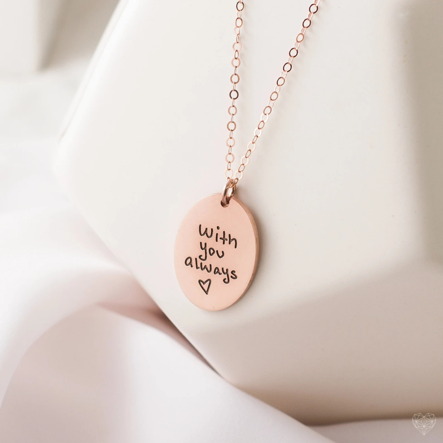 Fingerprint Handwriting Necklace in Sterling Silver
