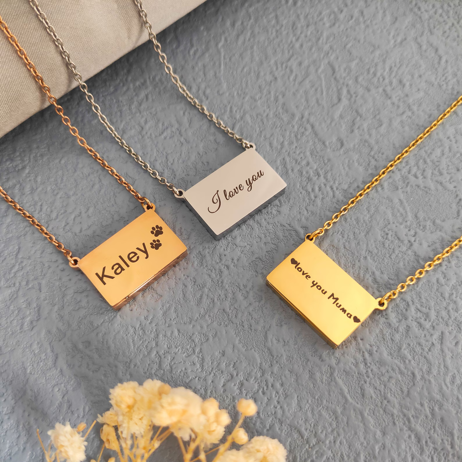 Personalized Hidden Message Photo Necklace