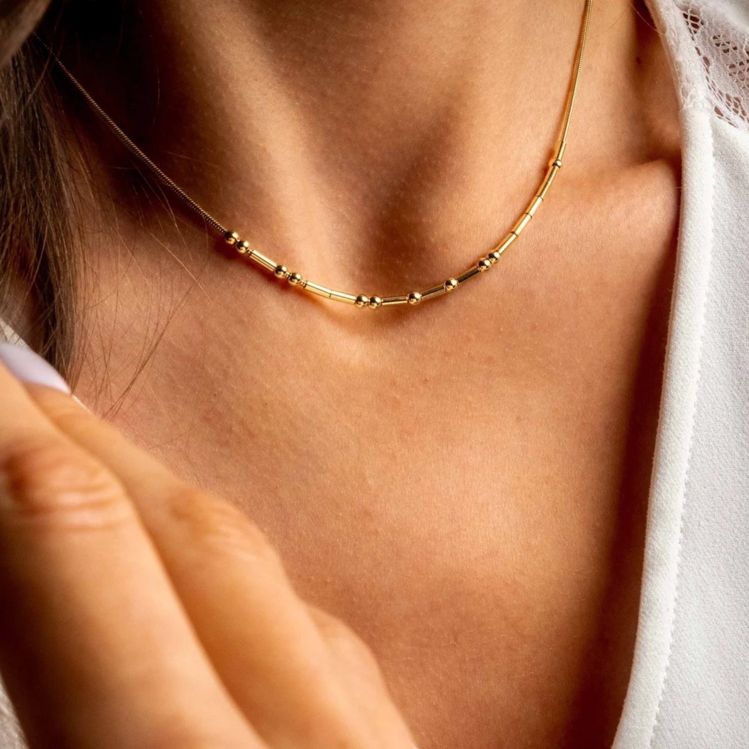 Personalized Morse Code Name Necklace